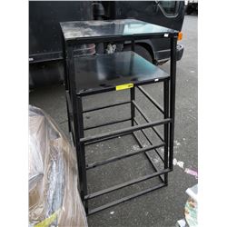Pair of steel plyometric boxes