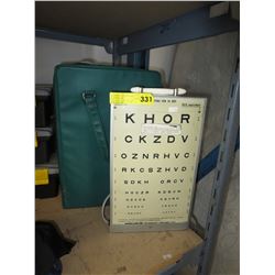 2 Vintage Portable Visual Acuity Charts