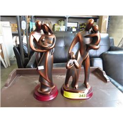 2 Resin statuettes