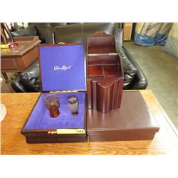 Crown Royal box, stationery box, Calvin Klein box