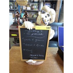 Small resin Chef chalk board