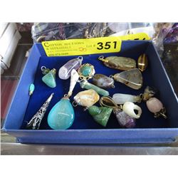 20 Stone pendants