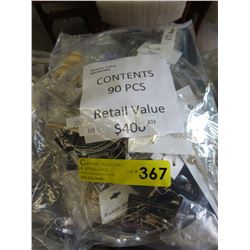 New fashion jewelry wrapped for retail - 90 pcs