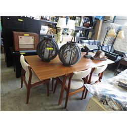 Mid Century Danish teak table w/ 6 chairs