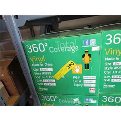 NEW - Case of vinyl gloves - Size Small