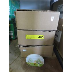 3 Cases of glass votive candle holders