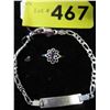Image 1 : Sterling Silver ID bracelet & Amethyst ring