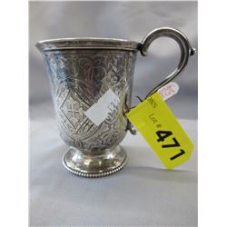 Victorian Sterling Christening cup