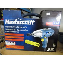 New Mastercrafter impact driver/wrench kit