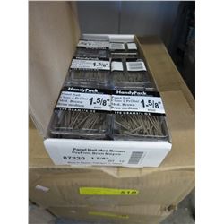 Case of brown panel nails
