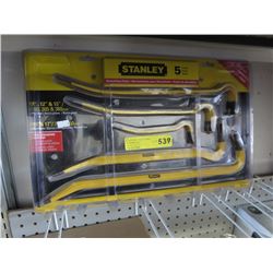 New Stanley 5 piece pry bar & hex bar set