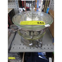 2 Silver plated casserole stands