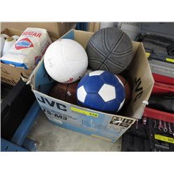 7 Sports balls - used