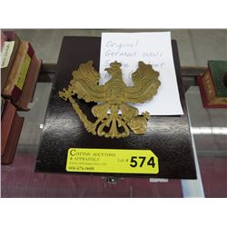 Original German WWI spike helmet plate