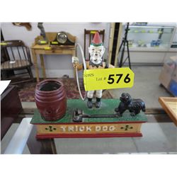 Cast metal "Trick Dog" toy