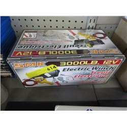 New electric winch - 12 V, 3000 lb.