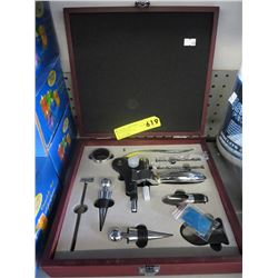 New wine opening set in presentation box