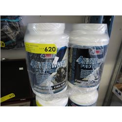 4 Containers of protein powder