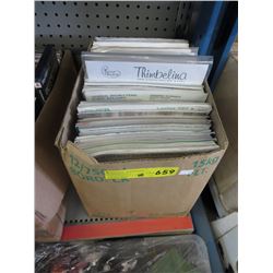 Needlework patterns, quilting magazines, etc.