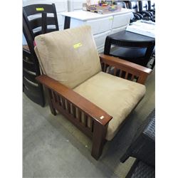 Arts & Crafts style wooden chair