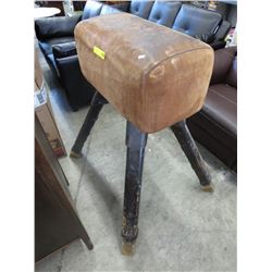 Vintage leather gym horse