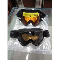 2 Pairs of  quality ski goggles - used