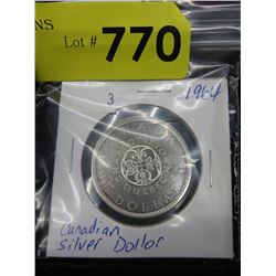 1964 Canadian Silver $1 coin - .800 Silver
