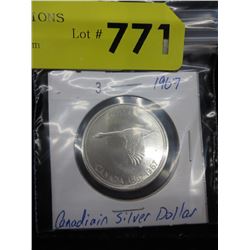 1967 Canadian Centennial Silver $1 coin