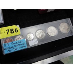 1974 CDN Winnipeg Centennial coin set
