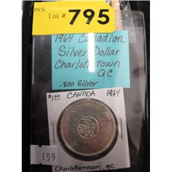 1964 Canadian Silver Dollar - Charlottetown