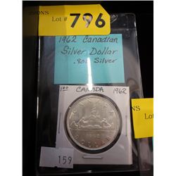 1962 Canadian Silver Dollar