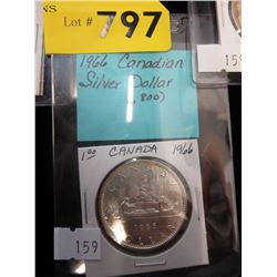 1966 Canadian Silver Dollar