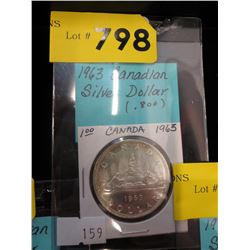 1963 Canadian Silver Dollar