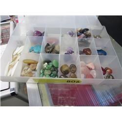 Container of very nice gemstones & crystals