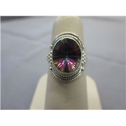 3 Carat Mystic Topaz ring