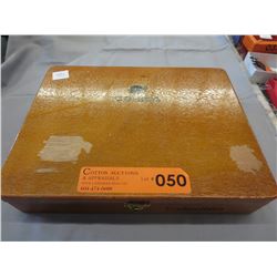 Cohiba-solid wood Cuban cigar box & contents