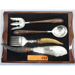 2 Mexican sterling salad servers