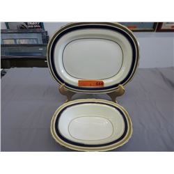 Aynsley Cobalt Bone China Platter & Serving Bowl