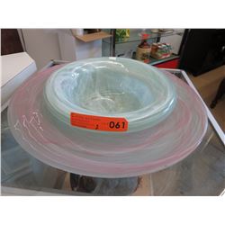 2 Hand made glass bowls - Spanish