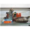 Image 1 : 2 Collectable ceramic liquor decanters