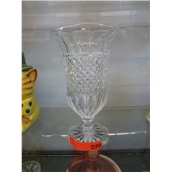Large Bohemian crystal vase