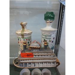 3 Collectable liquor decanters