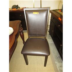 NEW - Dining chair with leather upholstery