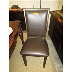 NEW - Dining chair with leather upholstery