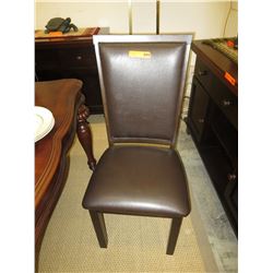 NEW - Dining chair with leather upholstery