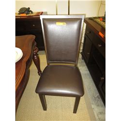 NEW - Dining chair with leather upholstery