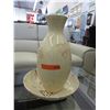 Image 1 : Large glazed ceramic vase & bowl