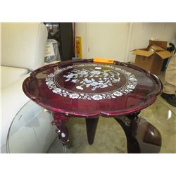 Inlaid Chinese table tray