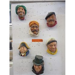 6 Bossons character wall masks