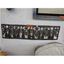 Hand cut decorative metal art work